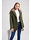 cheap Coats &amp; Trench Coats-Women&#039;s Parka Fall Winter Spring Causal Outdoor clothing Daily Wear Long Coat Regular Fit Casual Jacket Long Sleeve Classic Solid Colored Black Pink Army Green / Lined
