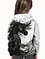cheap Girls&#039; Hoodies &amp; Sweatshirts-Kids Girls&#039; Hoodie &amp; Sweatshirt Horse 3D Printed Long Sleeve Geometric Animal Pocket White Children Tops Active Basic Fashion Sports Outdoor 2-13 Years