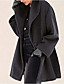 cheap Coats &amp; Trench Coats-Women&#039;s Coat Fall Winter Spring Street Casual Daily Regular Coat Warm Fashion Regular Fit Basic Casual Jacket Long Sleeve Hooded Solid Color Camel Black Green