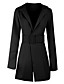 cheap Jackets-Women&#039;s Blazer Modern Style Solid Colored Elegant &amp; Luxurious Long Sleeve Coat WorkWear Fall Spring Long Jacket Yellow / Date / Slim / Breathable / Stand Collar / Stand Collar
