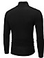 cheap Men&#039;s Tops-Men&#039;s T shirt Solid Color Turtleneck Casual Daily Long Sleeve Tops Lightweight Casual Classic Slim Fit Blue White Black / Sports