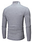 cheap Men&#039;s Tops-Men&#039;s T shirt Solid Color Turtleneck Casual Daily Long Sleeve Tops Lightweight Casual Classic Slim Fit Blue White Black / Sports