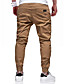 cheap Men-Men&#039;s Stylish Simple Elastic Waistband Drawstring Jogger Pants Trousers Pants Solid Color Mid Waist ArmyGreen Black Khaki Light gray Dark Gray S M L XL