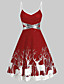 cheap Dresses-Women&#039;s Knee Length Dress Strap Dress Black Red Sleeveless Sequins Patchwork Print Animal V Neck Spring Summer Party Hot Vintage 2021 S M L XL XXL 3XL