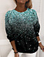 cheap Hoodies &amp; Sweatshirts-Women&#039;s Graphic Sparkly Glittery Sweatshirt Pullover Print 3D Print Casual Sports Active Streetwear Hoodies Sweatshirts  Green Blue Purple