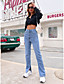 cheap Women&#039;s Pants-Women&#039;s Trousers Jeans Full Length Pants Solid Color Work Weekend Blue XS S M L