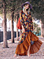 cheap Maxi Dresses-Women&#039;s Maxi long Dress Swing Dress Rainbow Long Sleeve Split Ruffle Print Floral V Neck Fall Spring Elegant Vacation Vintage 2021 S M L XL