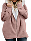 cheap Coats &amp; Trench Coats-Women&#039;s Plus Size Pocket Parka Plain Solid Colored Causal Daily Hoodie Long Sleeve Fall Winter Regular Blue Blushing Pink Gray S M L XL XXL / Coat / Loose / Oversized