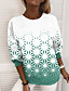 cheap Hoodies &amp; Sweatshirts-Women&#039;s Geometric Sweatshirt Pullover Print 3D Print Daily Sports Active Streetwear Hoodies Sweatshirts  Green Blue Purple