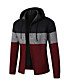 cheap Men&#039;s Clothing-Men&#039;s Sweater Cardigan Bishop Sleeve Basic Hooded Thick Fall &amp; Winter Wine Red Blue Dark Blue