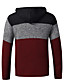 cheap Men&#039;s Clothing-Men&#039;s Sweater Cardigan Bishop Sleeve Basic Hooded Thick Fall &amp; Winter Wine Red Blue Dark Blue
