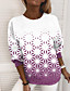 cheap Hoodies &amp; Sweatshirts-Women&#039;s Geometric Sweatshirt Pullover Print 3D Print Daily Sports Active Streetwear Hoodies Sweatshirts  Green Blue Purple