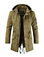 cheap Men&#039;s Downs &amp; Parkas-Men&#039;s Jacket Winter Street Daily Outdoor Coat Coats / Jackets Fashion Casual Daily Jacket Long Sleeve ArmyGreen khaki Navy Blue