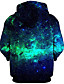 cheap Men&#039;s Hoodies &amp; Sweatshirts-men green galaxy pullover hoodie sweatshirt graphic hoodie daily casual 3d print kangaroo pocket premium all over print hoodies