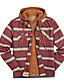 cheap Men-Men&#039;s Jacket Fall Winter Daily Regular Coat Thermal Warm Regular Fit Sporty Jacket Long Sleeve Quilted Geometric Blue Light Brown Khaki